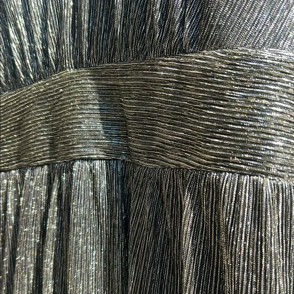 Boston Proper Metallic Lurex Wide Leg Jumpsuit - Picture 5 of 6